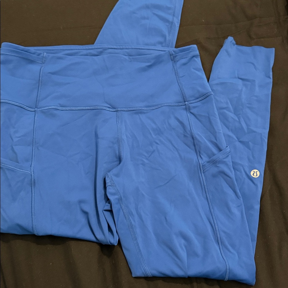 Lululemon Athletica fast and free Blue Leggings